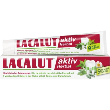 Lacalut Aktiv Pastă de dinți pe bază de plante 75 ml