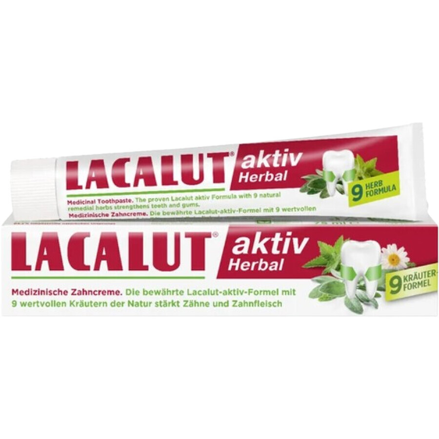 Lacalut Aktiv Pastă de dinți pe bază de plante 75 ml