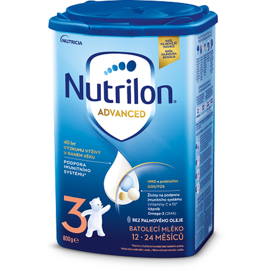 Nutrilon 3 Advanced formulă de lapte praf pentru copii mici 800 g