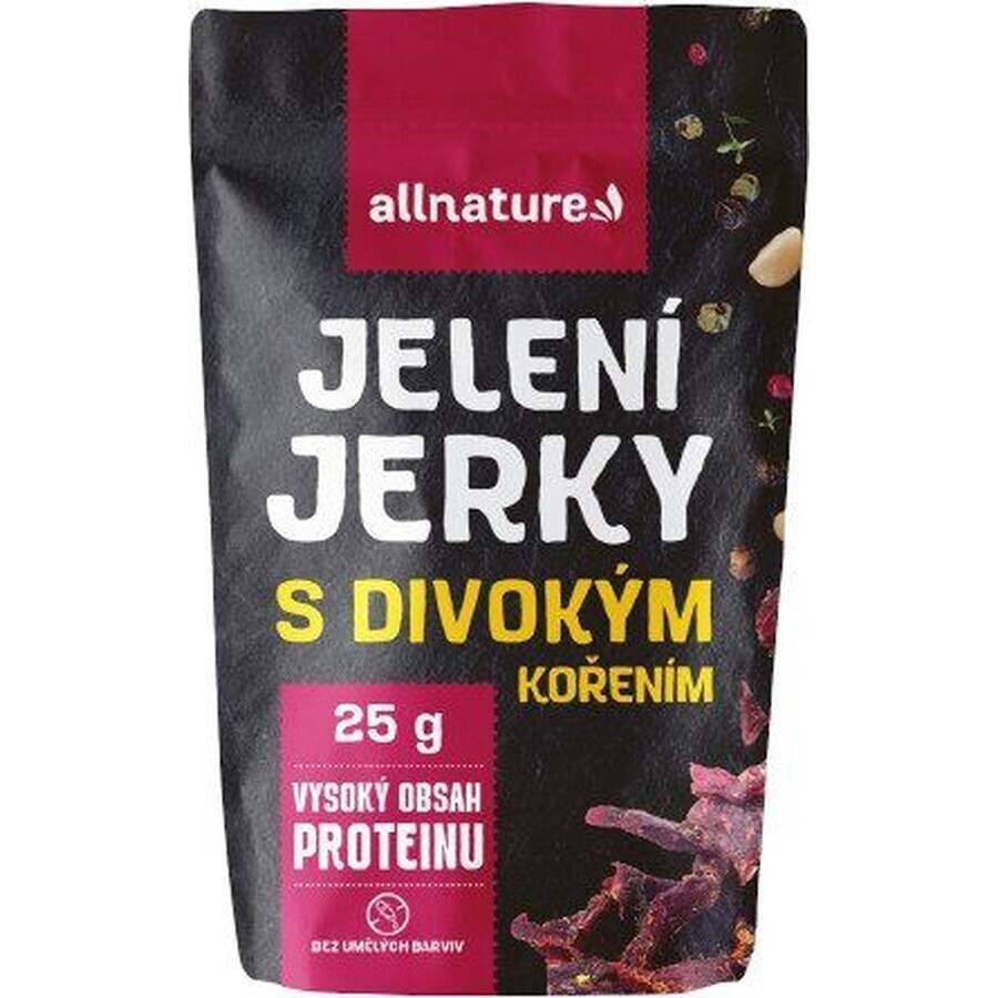 Allnature Deer Jerky with wild spices 25 g