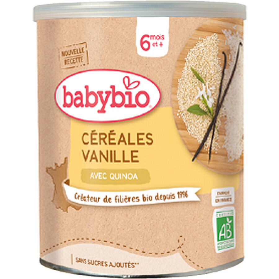 Babybio Terci organic fără lapte cu vanilie și quinoa 220 g