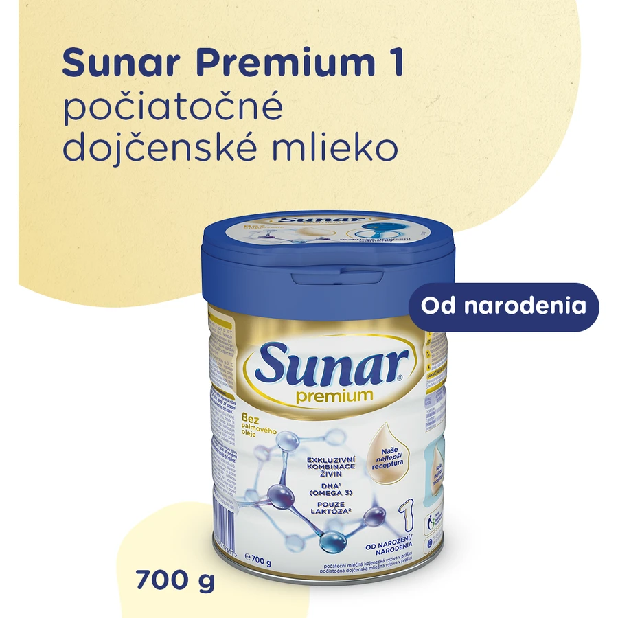 Sunar Formula Premium per lattanti 1 700 g