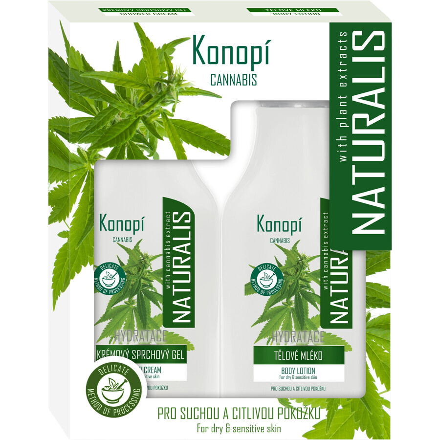 Pachet cadou Naturalis Cannabis 2 x 350 ml