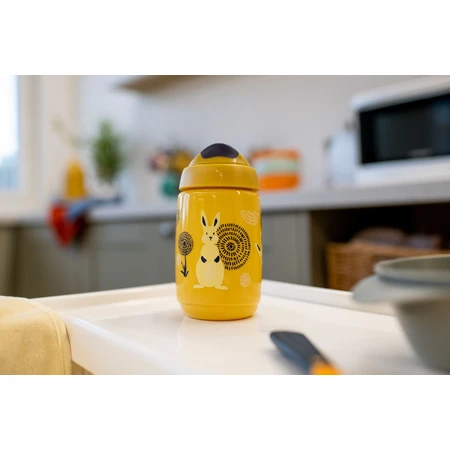 Tommee Tippee Tippee Superstar Sipper, 12m+, sin derrames, amarillo 390 ml