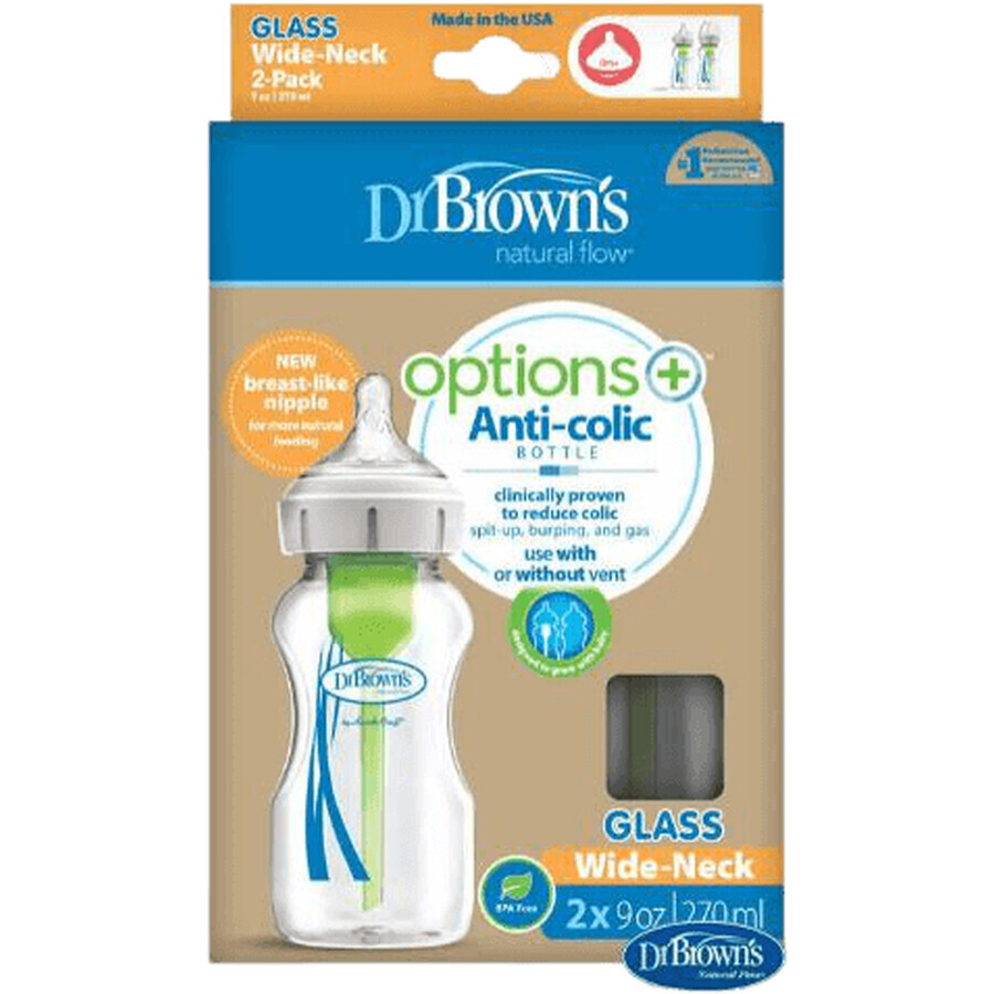 Dr. Browns Wide Neck Bottle 2 x 270 ml