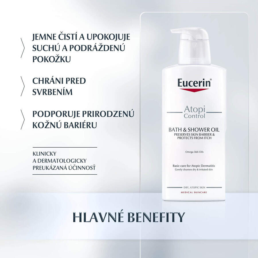 Eucerin AtopiControl shower oil for dry skin 400 ml