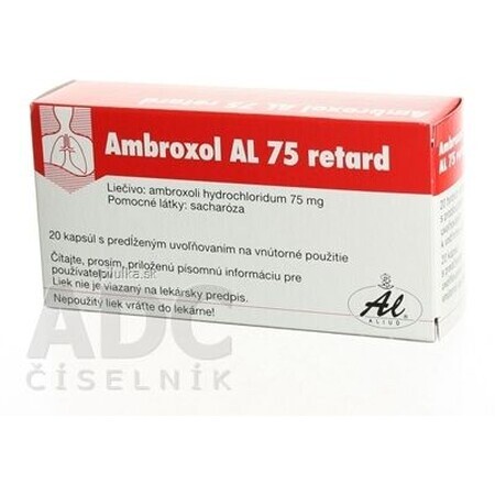 Ambroxol AL 75 retard 75 mg 1 x 20 gélules