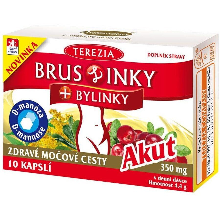 Terezia Cranberries+Kräuter Akut 10 Kapseln