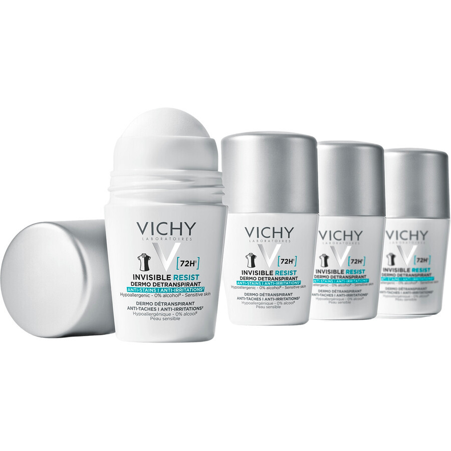 Vichy Invisible Resist 72H anti-transpirant contre les taches et les irritations 50 ml