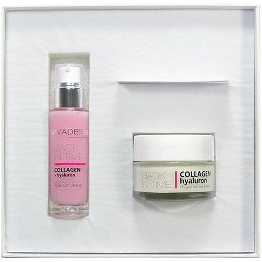 Vivaco VIivaderm VIivaderm Collagen Hyaluron luxury packaging of anti-aging cosmetics in a paper box