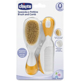 Chicco toothbrush and comb - orange