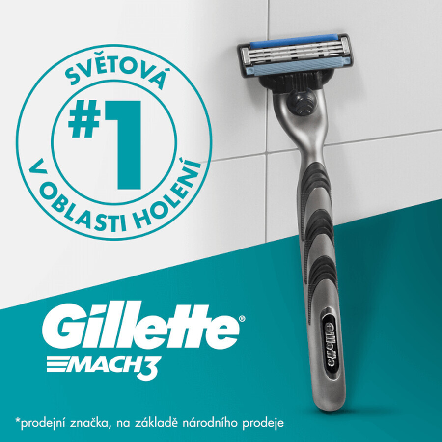 Gillette Mach3 Geschenkset - Rasierer + 1 Ersatzkopf + Gel