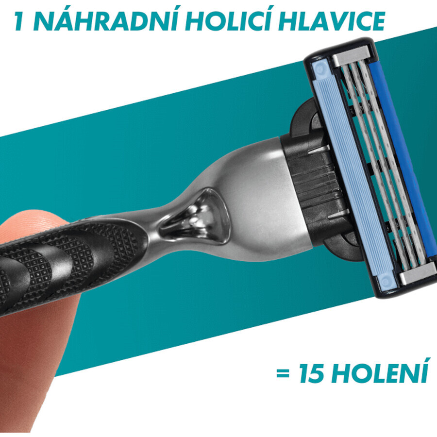 Gillette Mach3 Geschenkset - Rasierer + 1 Ersatzkopf + Gel