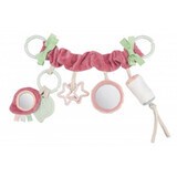 Canpol babies Poussette suspendue/ siège auto jouet Pastel friends pink