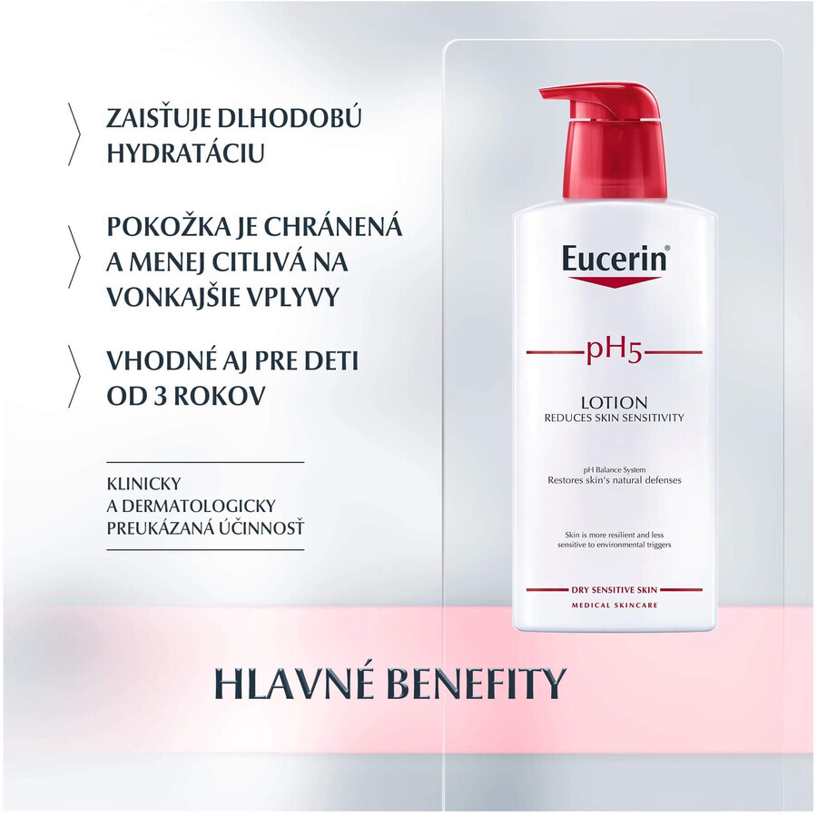 Eucerin pH5 lotion hydratante pour le corps pour les peaux sensibles 400 ml