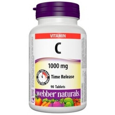 Webber Naturals Vitamine C à libération prolongée 1000 mg 90 comprimés