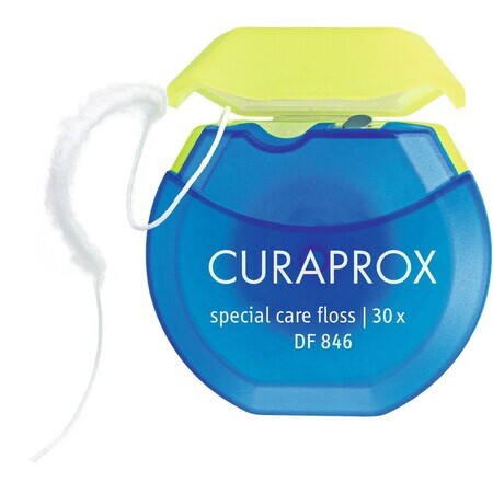 Curaprox DF 846 Seda dental para la limpieza de implantes (30x) 1 ud.