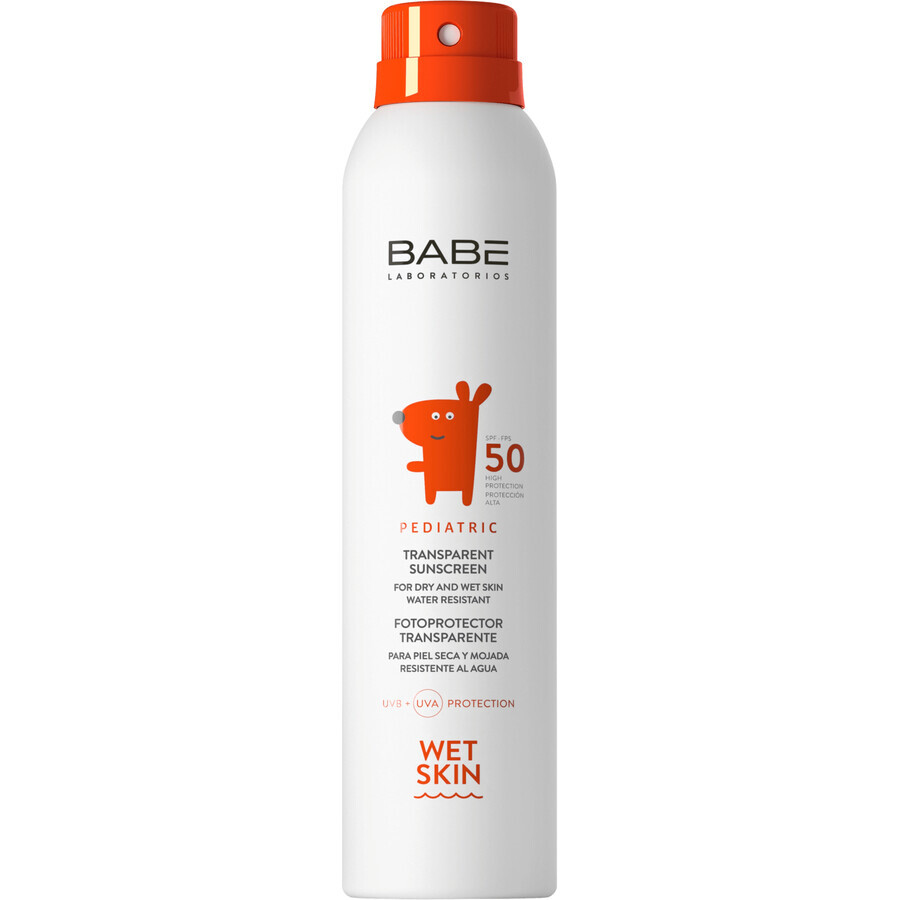 Babé Baby - Heldere zonnebrandspray voor de natte babyhuid SPF 50, 200 ml