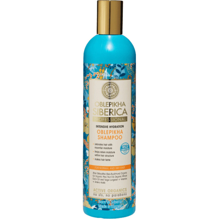 Natura Siberica Sanddorn Shampoo für normales und trockenes Haar intensiv feuchtigkeitsspendend 400 ml