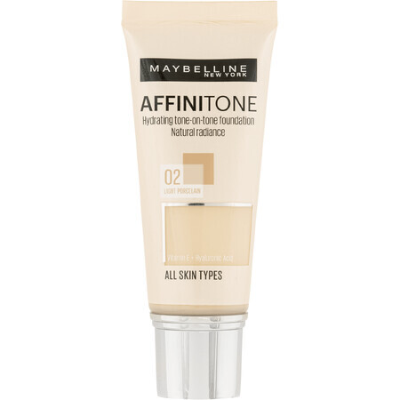 Make-up Maybelline New York Affinitone Farbton 02 Light Porcelain 30 ml