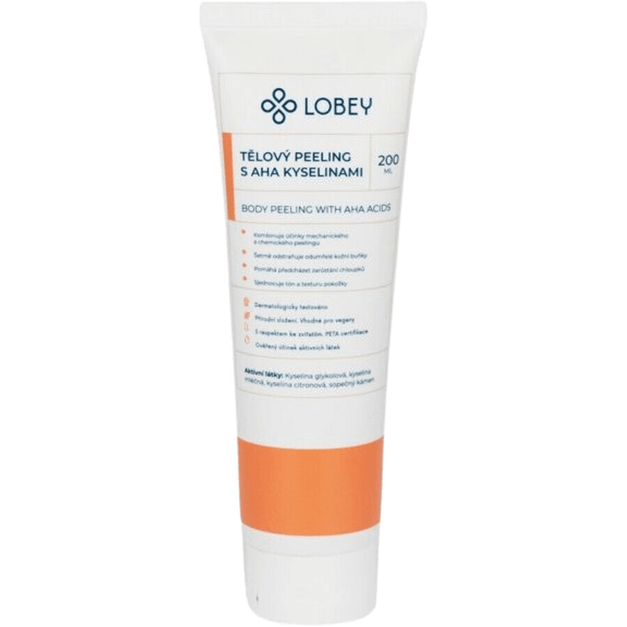 Lobey Body Scrub mit AHA-Säuren 200 ml