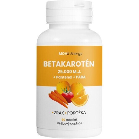 Movit Energy Betacarotene 25.000IU + Panthenol + PABA 90 capsules