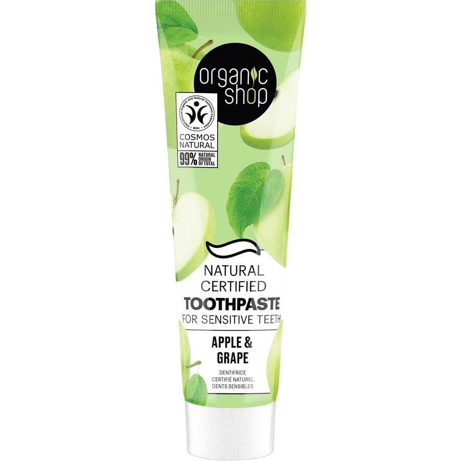 Organic Shop Toothpaste for sensitive teeth Apples and grapes 100 g