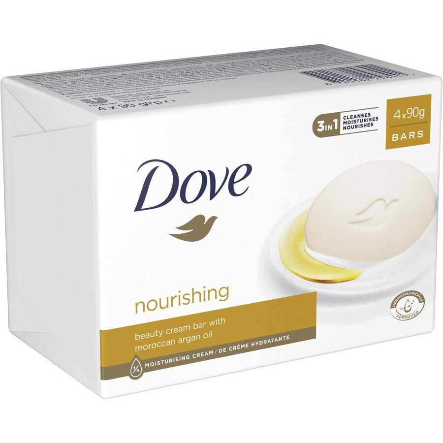 Dove Nourishing Argan Oil Cream Soap Multipack 4 x 90 g