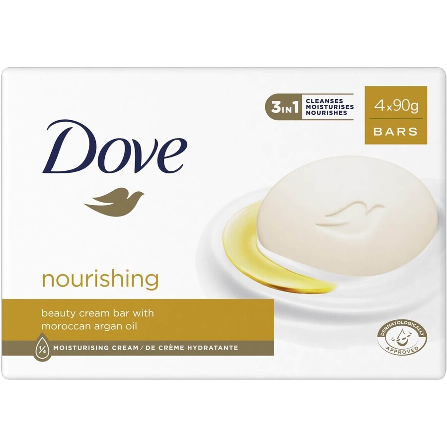 Dove Nourishing Argan Oil Cream Soap Multipack 4 x 90 g