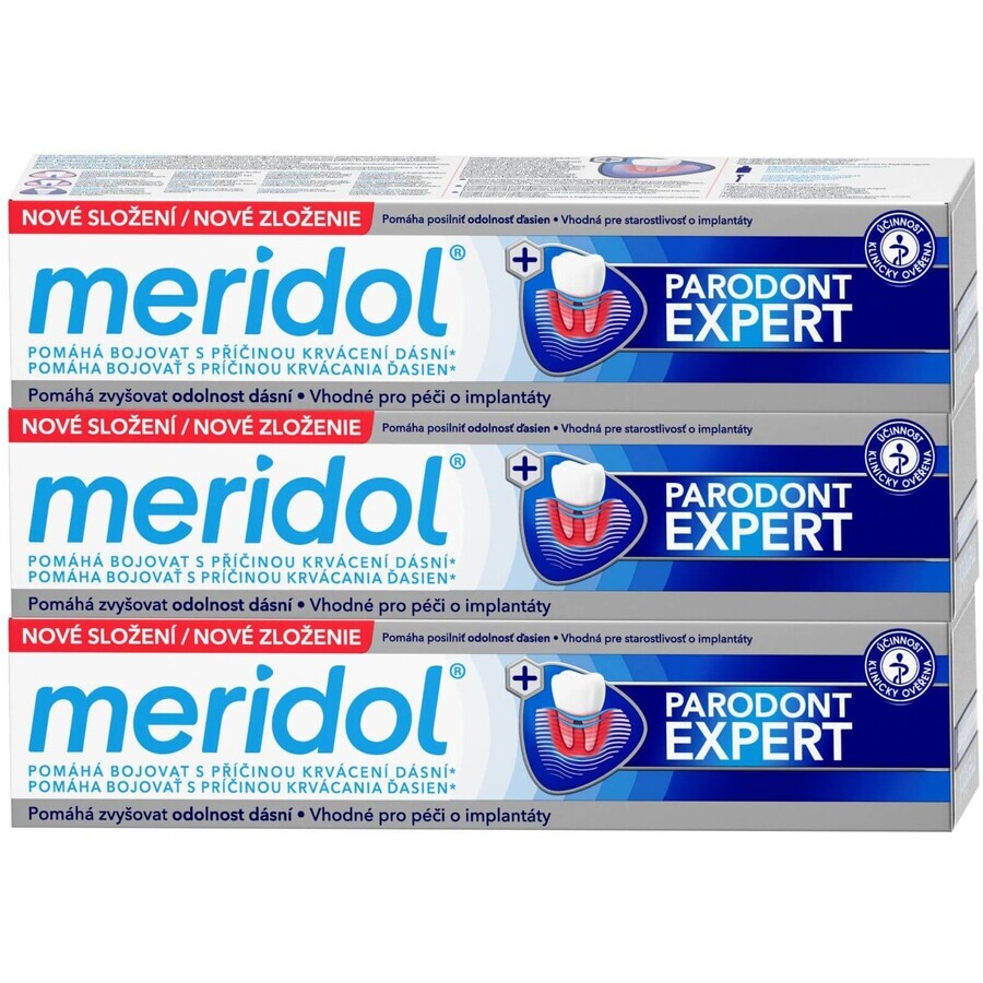 Meridol Parodont Expert Dentifrice 3 x 75 ml