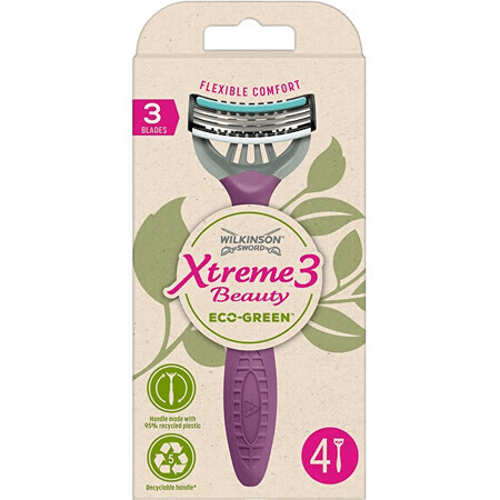 Wilkinson Sword Xtreme3 beauty ECO Green Einwegrasierer 4 Stück