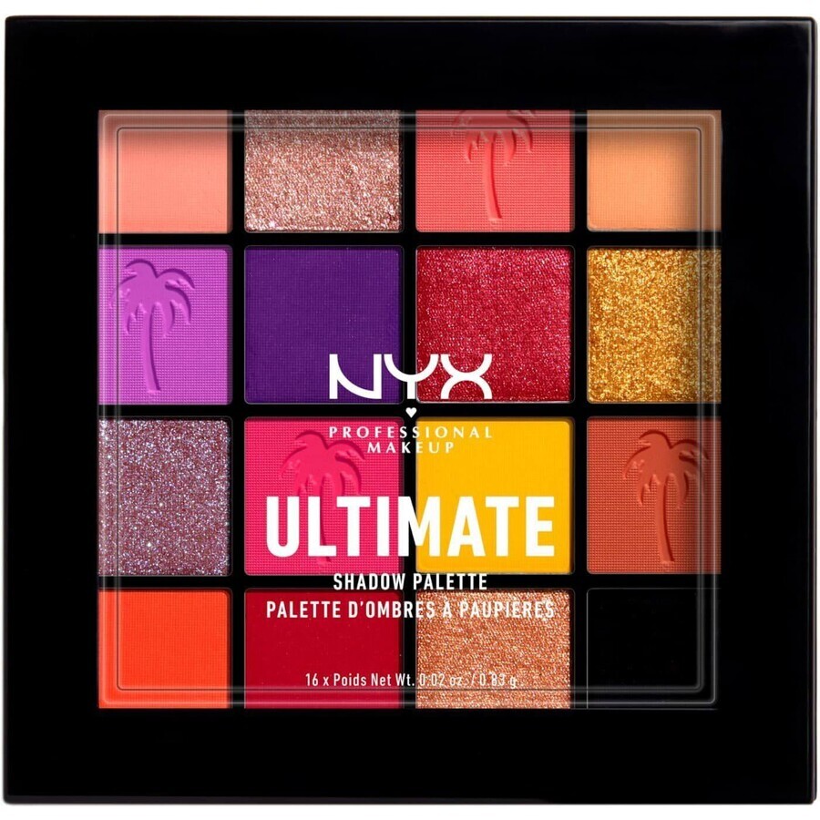 NYX Professional Makeup Ultimate Shadow Palette 16 eyeshadows - Festival 13.28 g