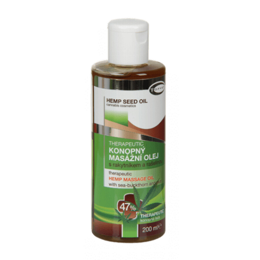 Topvet Hanf-Massageöl 200 ml