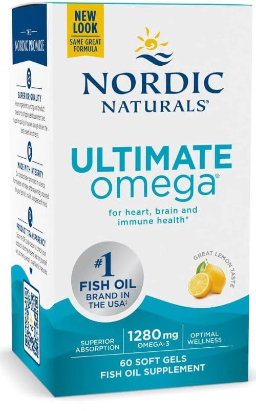 Ultimate Omega 1280 mg, Zitrone 60 Kapseln Nordic Naturals