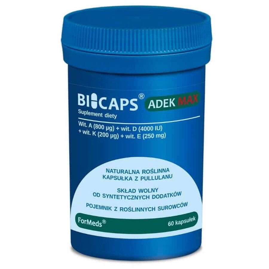 Bicaps ADEK Max 60 Kapseln Formate