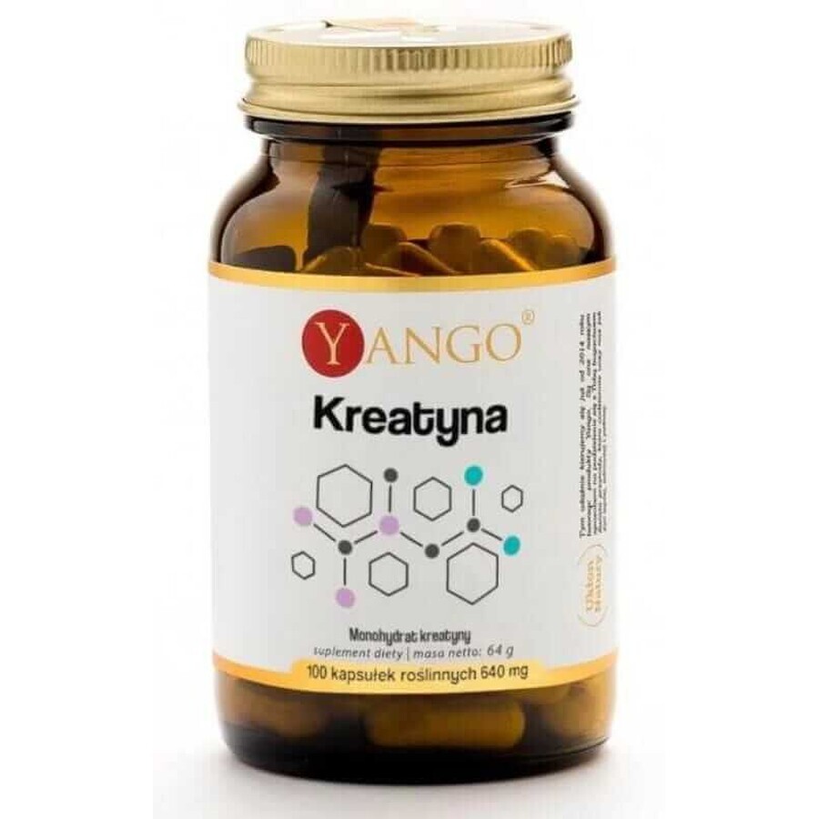 Kreatin (Kreatin-Monohydrat) 100 Kapseln Yango