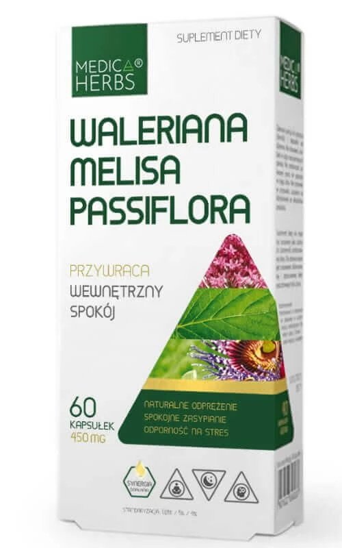 Baldrian Melisse Passionsblume 60 Kapseln Medica Herbs