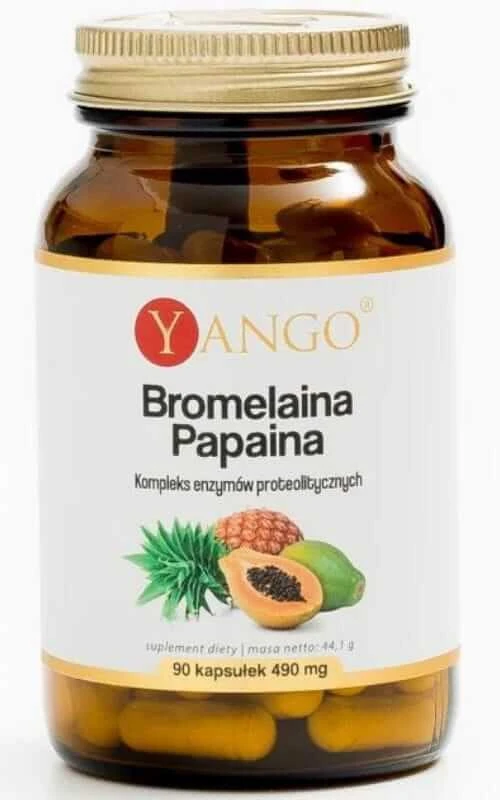 Bromelain Papain - 90 Kapseln Yango