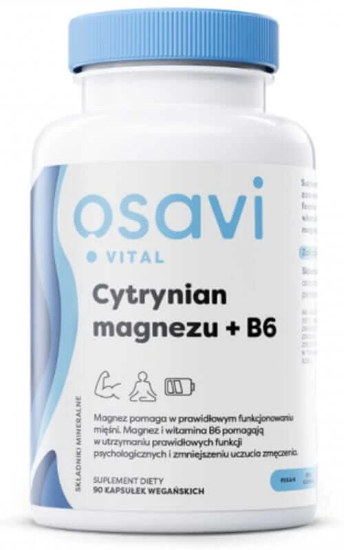 Osavi Magnesiumcitrat + B6 - 90 Kapseln