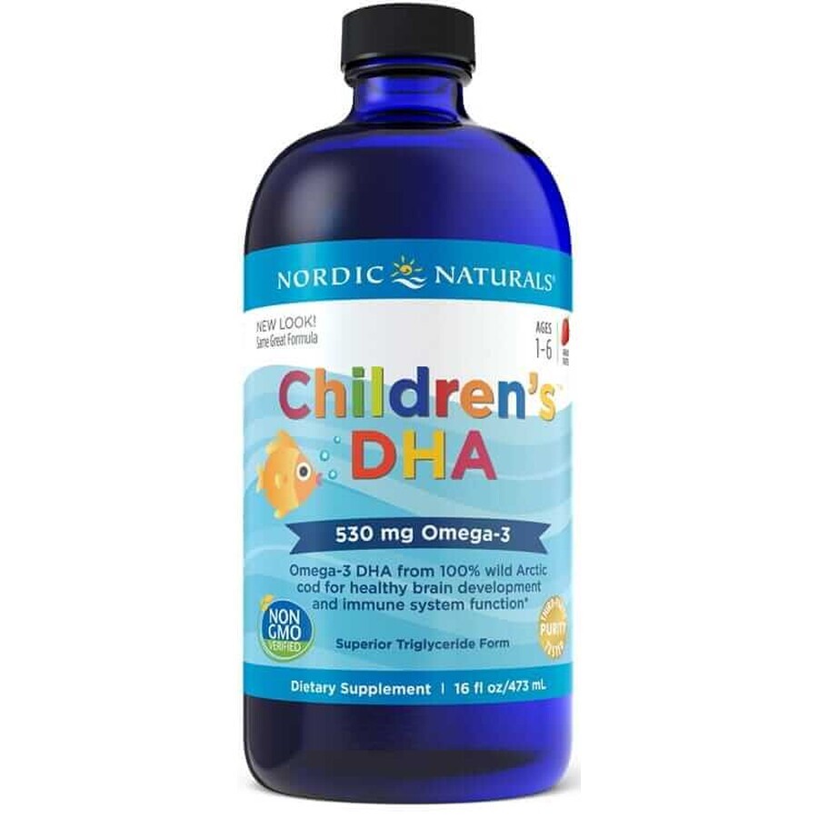 Nordic Naturals DHA for Children 530 mg strawberry 473 ml