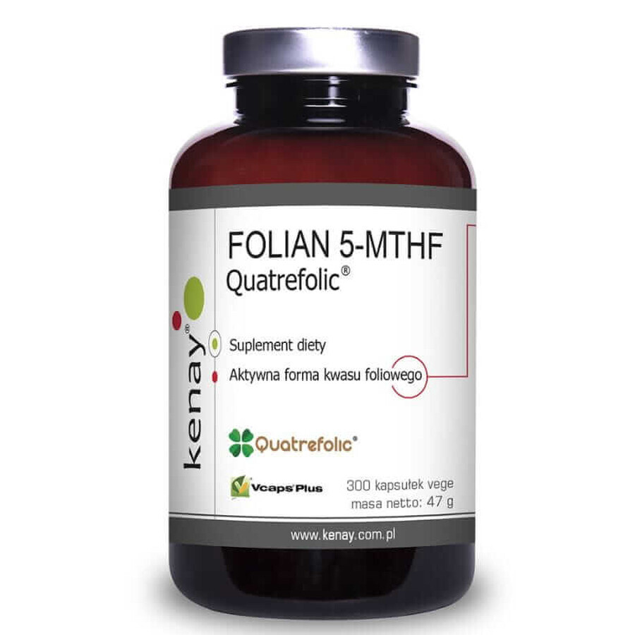 FOLATE 5-MTHF (acid folic activ) Quatrefolic (300 caps) Kenay