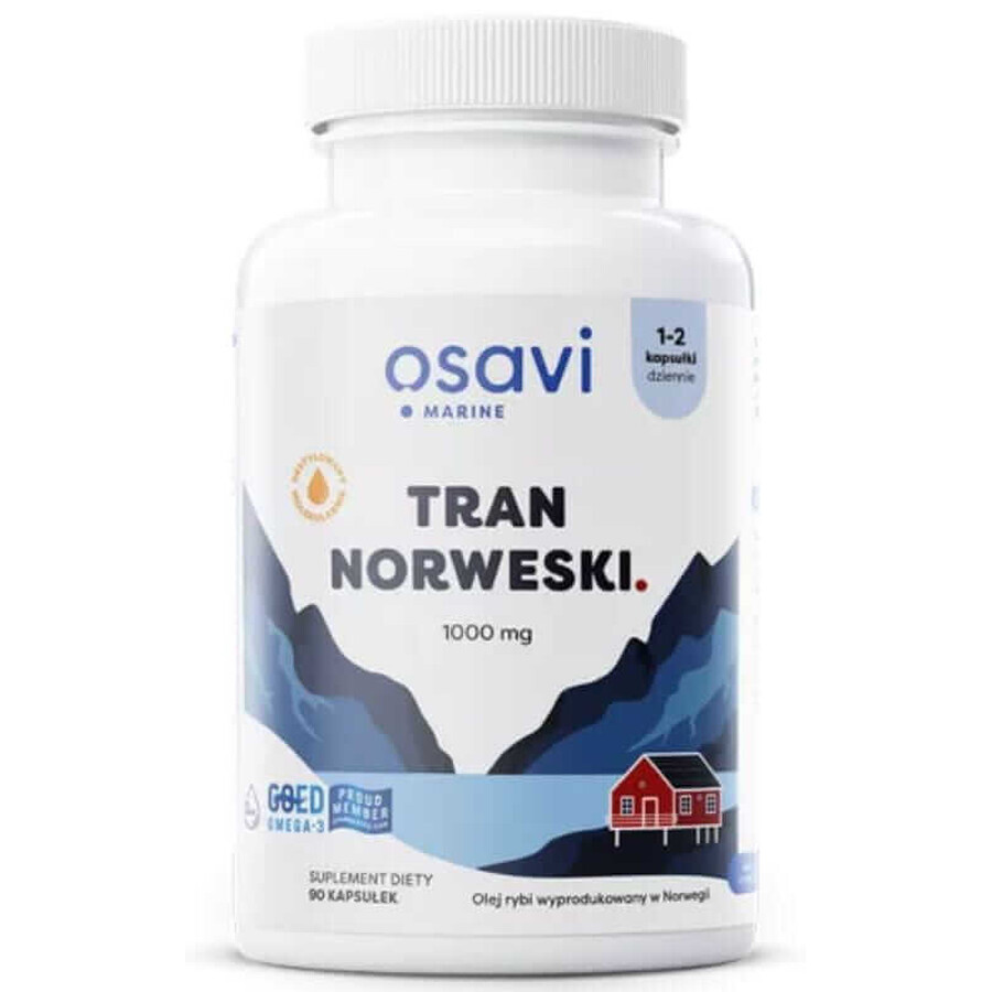 Osavi Tran Norwegische Zitrone 1000 mg, 90 Weichkapseln