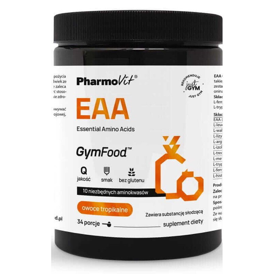 EAA Essentielle Aminosäuren (tropische Früchte) 375 g GymFood Pharmovit