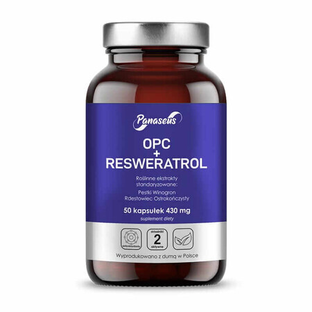 OPC + Panaseus resveratrolo (430 mg) 50 capsule