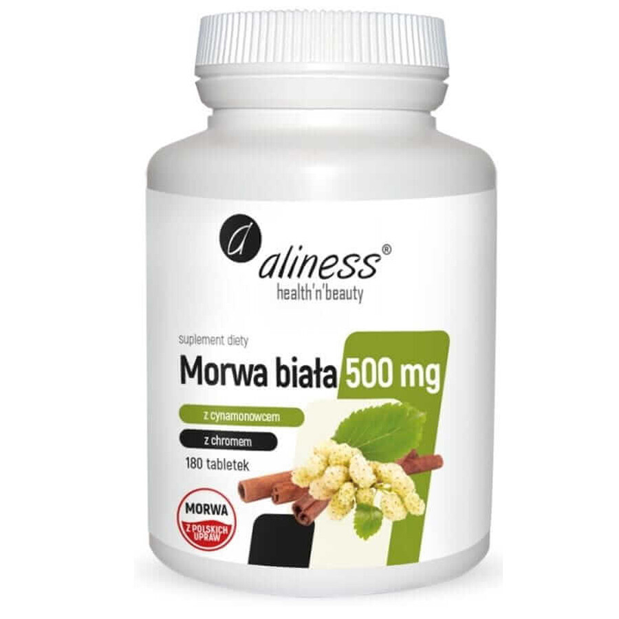 Weiße Brombeeren mit Zimt und Chrom 500 mg 180 Tabletten Aliness