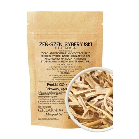 Siberian ginseng root chopped 50g ZIELARZPOLSKI