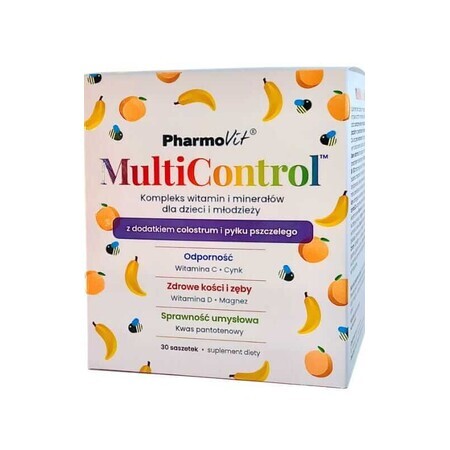 MultiControl Complexe de vitamines et de minéraux pour enfants et adolescents 30 sachets Pharmovit