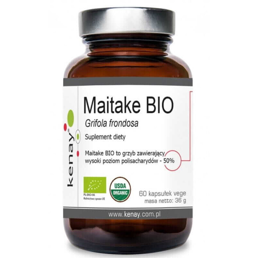 Bio Maitake Blattgrün Grifola 60 Kenay vegetarische Kapseln