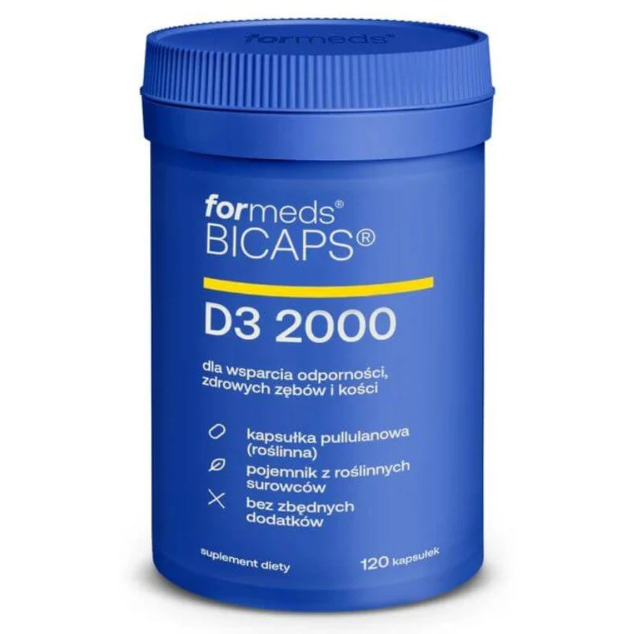 Bicaps D3 2000 UI 120 cápsulas Formeds