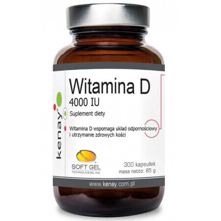 Vitamin D3 4000 IU 300 capsules Kenay